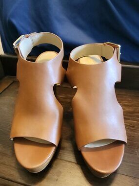 Michael Kors leather wedges